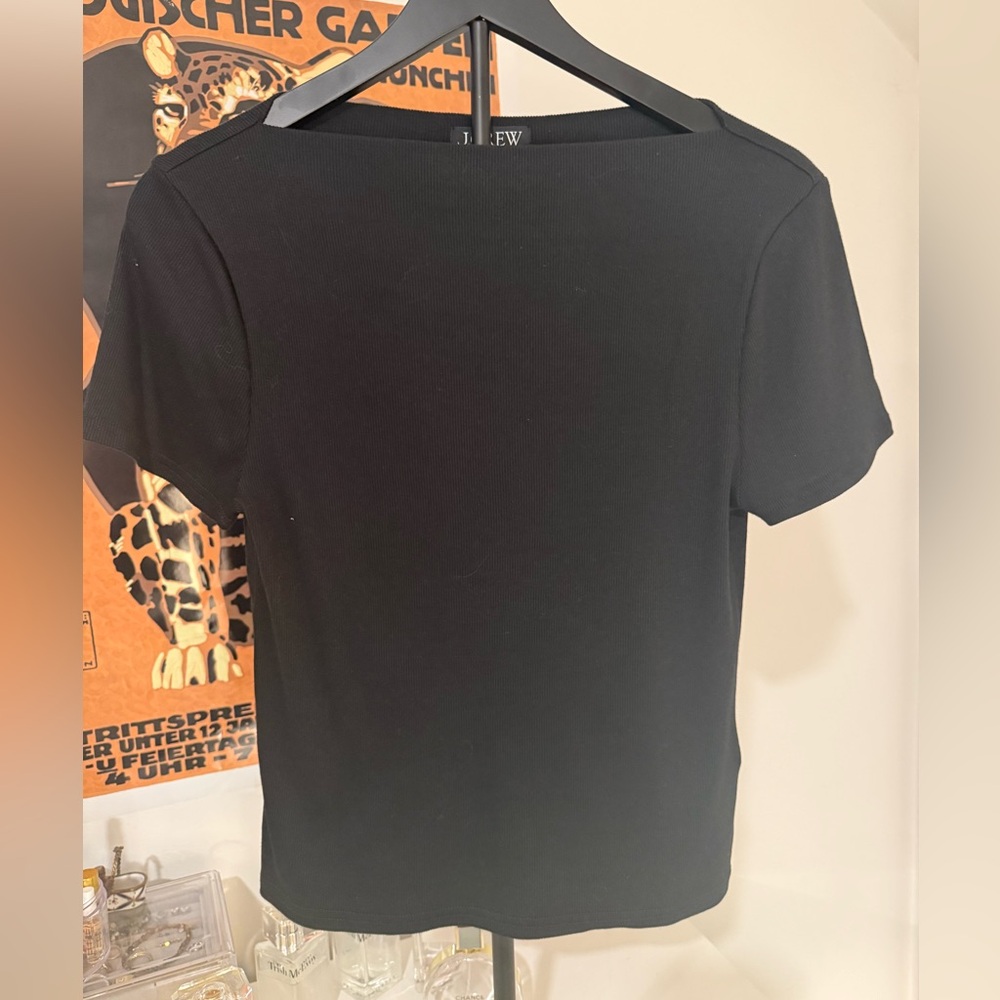 J. Crew Black Short Sleeve Women's Tee